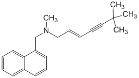 Структурная формула Тербинафин