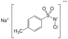 Структурная формула Тозилхлорамид натрия