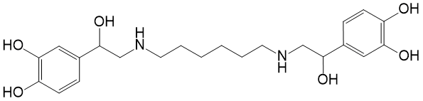 Структурная формула Гексопреналин