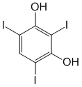 Структурная формула Трийодрезорцин