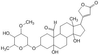 Структурная формула Строфантин-К
