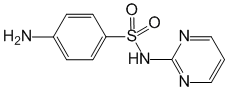 Структурная формула Сульфадиазин