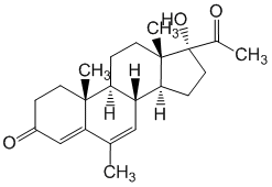 Структурная формула Мегестрол
