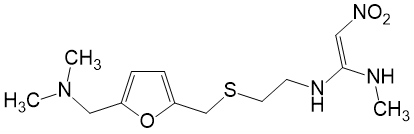 Структурная формула Ранитидин