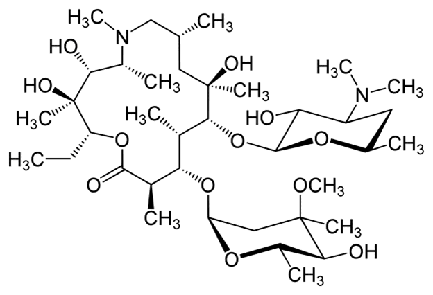 Структурная формула Азитромицин