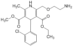 Структурная формула Амлодипин