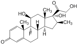 Структурная формула Бетаметазон