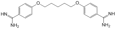 Структурная формула Пентамидин