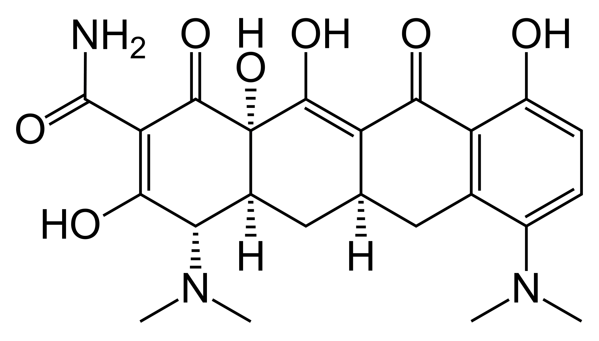 Структурная формула Миноциклин