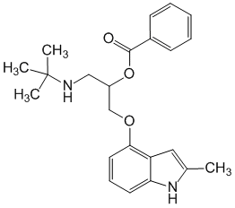 Структурная формула Бопиндолол