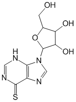 Структурная формула Тиоинозин