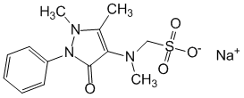Структурная формула Метамизол натрия