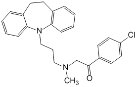 Структурная формула Лофепрамин