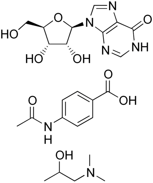 Структурная формула Инозин пранобекс