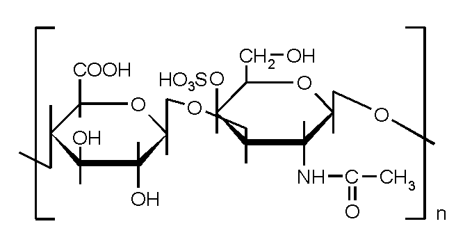 Структурная формула Хондроитина сульфат