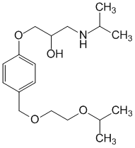 Структурная формула Бисопролол