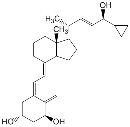 Структурная формула Кальципотриол