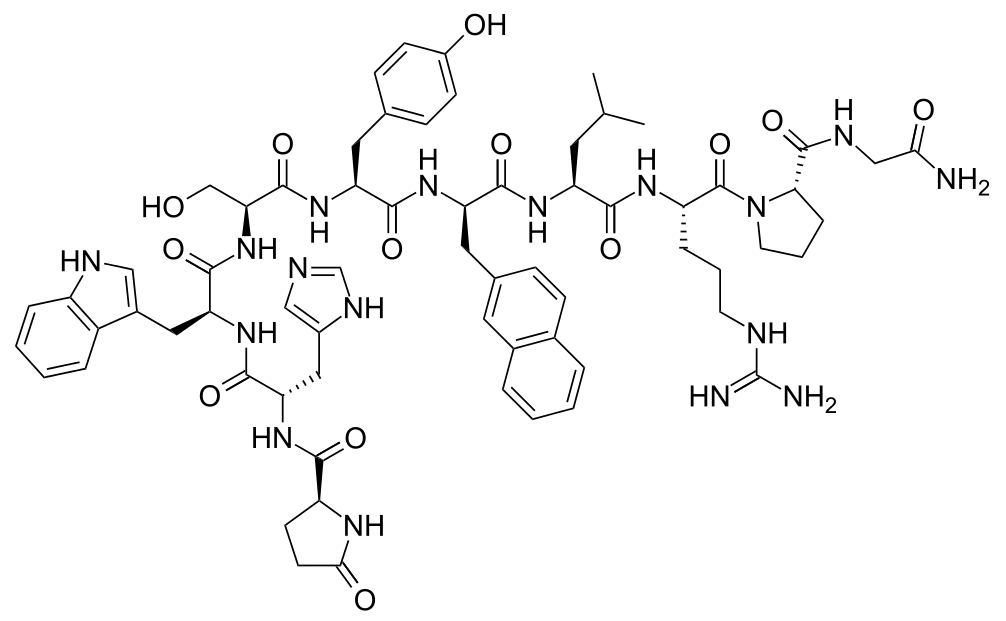 Структурная формула Нафарелин