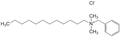 Структурная формула Бензалкония хлорид