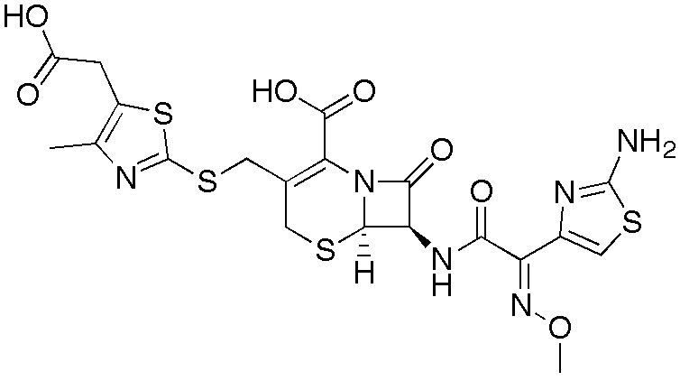 Структурная формула Цефодизим