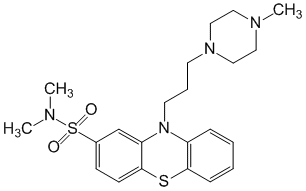 Структурная формула Тиопроперазин