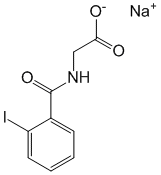 Структурная формула Натрия йодогиппурат [123I]