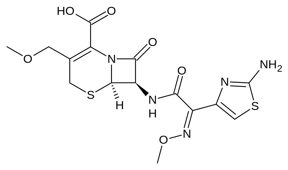 Структурная формула Цефподоксим