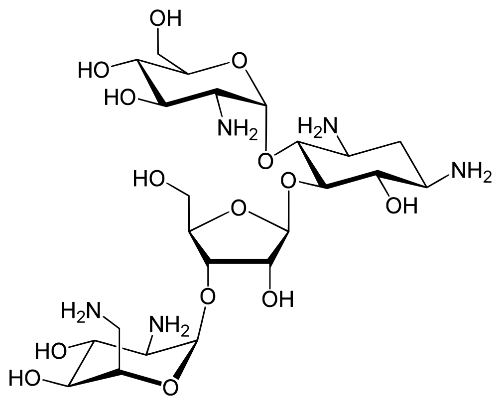 Структурная формула Паромомицин