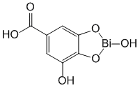 Структурная формула Висмута субгаллат