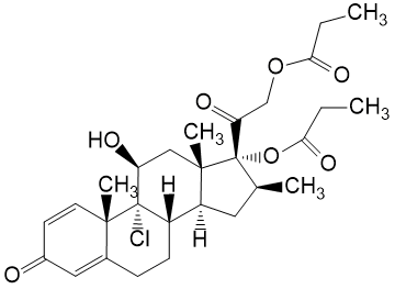 Структурная формула Беклометазон