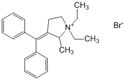 Структурная формула Прифиния бромид