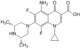 Структурная формула Спарфлоксацин