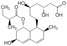 Структурная формула Правастатин