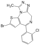 Структурная формула Бротизолам