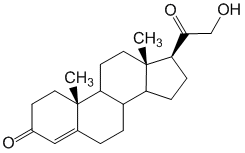 Структурная формула Дезоксикортон