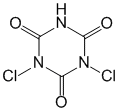 Структурная формула Дихлоротриазинетрион