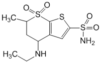 Структурная формула Дорзоламид
