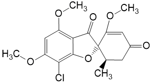 Структурная формула Гризеофульвин