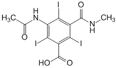 Структурная формула Йоталамовая кислота