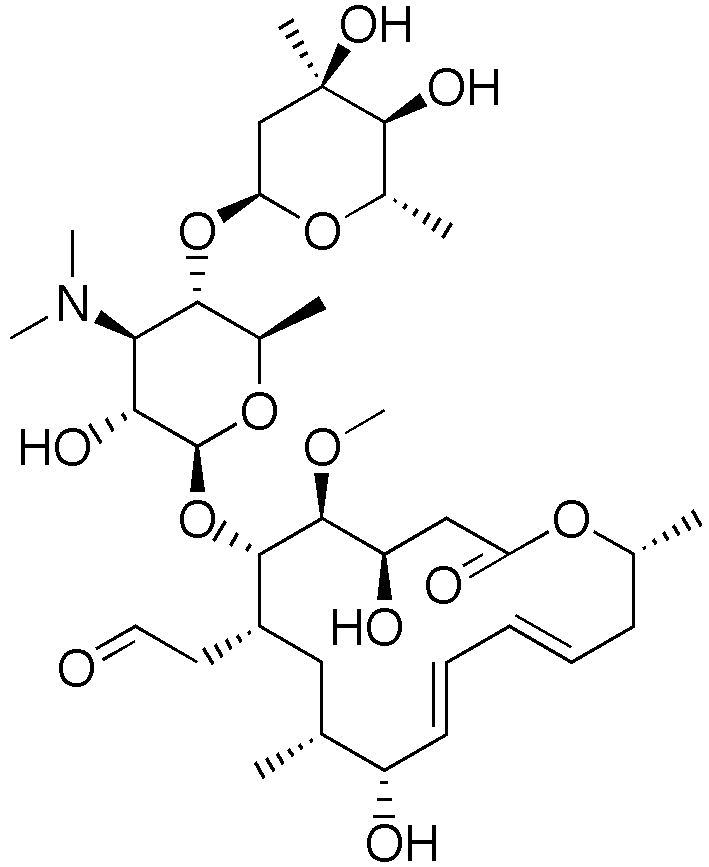 Структурная формула Китазамицин