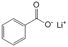 Структурная формула Лития бензоат