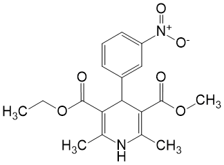 Структурная формула Нитрендипин