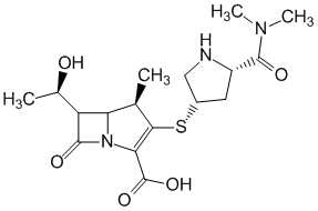 Структурная формула Меропенем