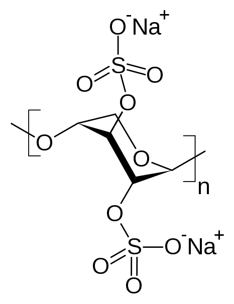 Структурная формула Пентозан полисульфат натрия