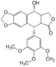 Структурная формула Подофиллотоксин