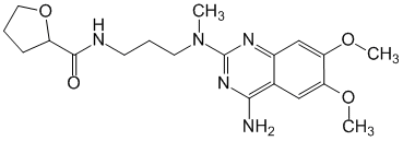 Структурная формула Алфузозин