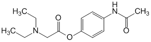 Структурная формула Пропацетамол