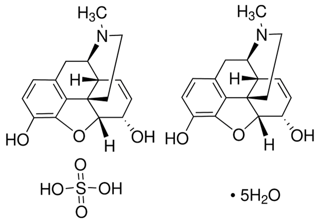 Структурная формула Морфина сульфат
