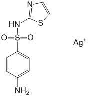 Структурная формула Сульфатиазол серебра