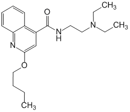 Структурная формула Цинхокаин